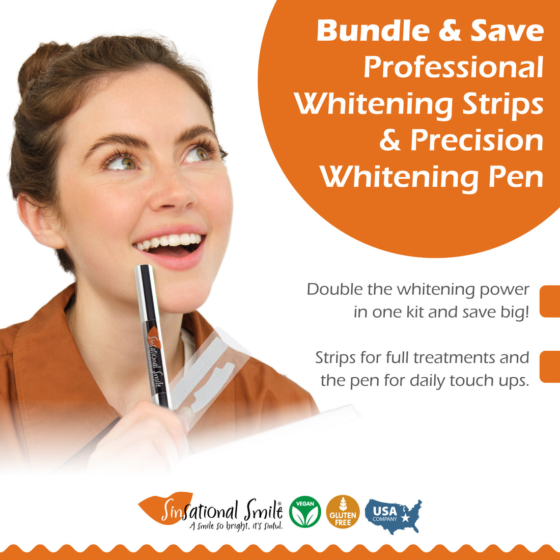 Whitening Strips & Pen Bundle
