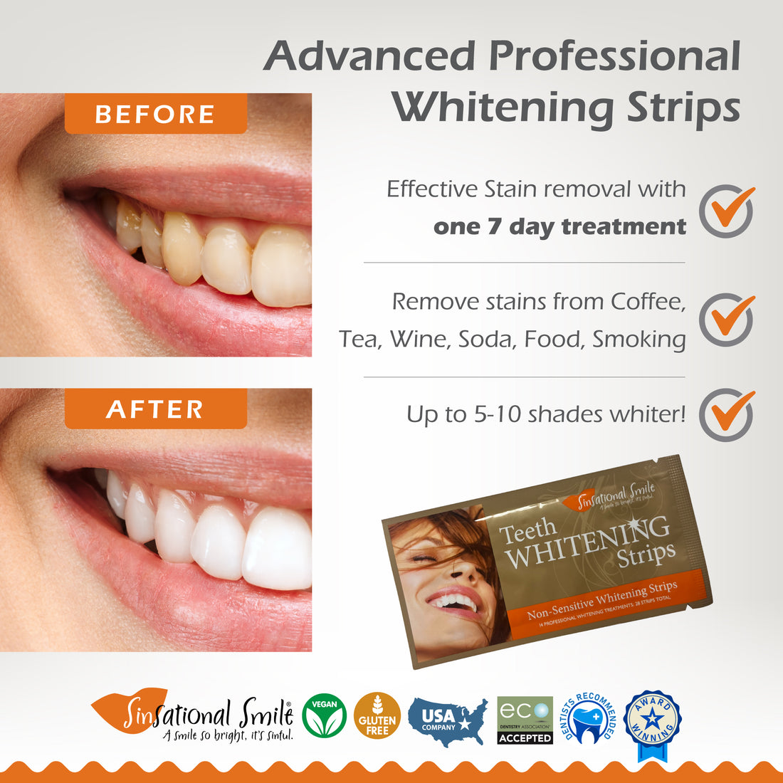 Professional Whitening Strips